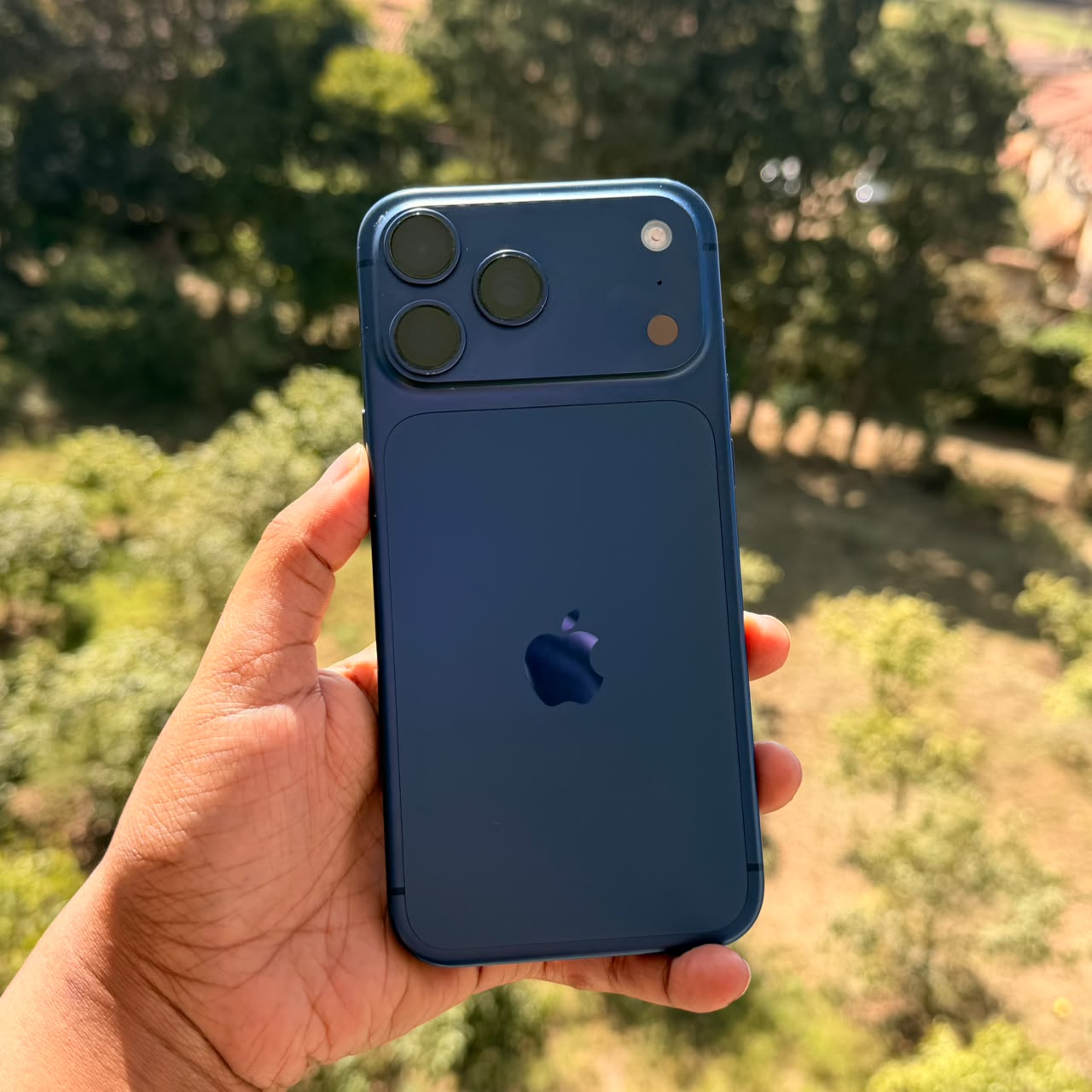 Used iPhone 17 Pro Max in Deep Blue, 99 percent battery health, at iTey Store Nairobi